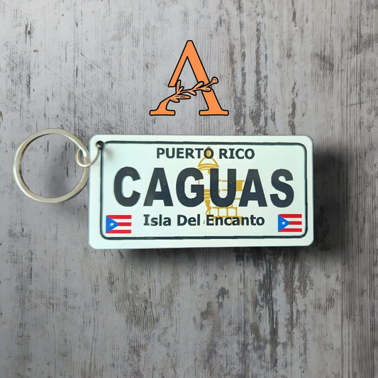 Caguas Puerto Rico Aluminum Keychains