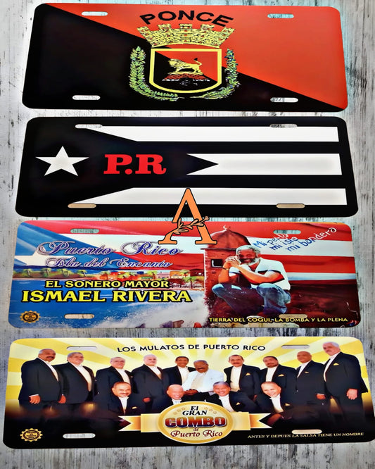 Ismael Rivera, El Gran Combo, De Puerto Rico  Decorative License Plate  Aluminum Material  Size 6x12