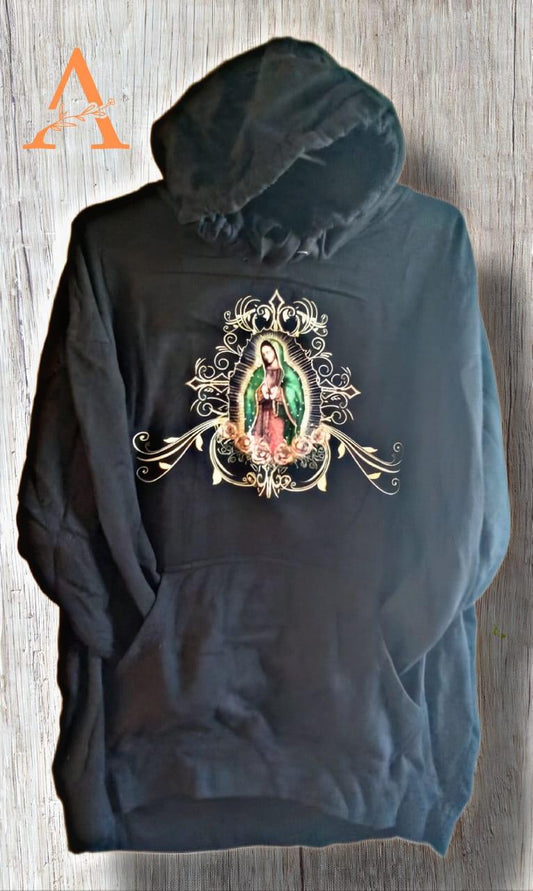 Lady of Guadalupe Image Hoodies Sweatshirt Only M - Alexa Creation
