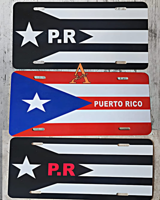 Puerto Rico  Decorative License Plate  Aluminum Material  Size 6x12