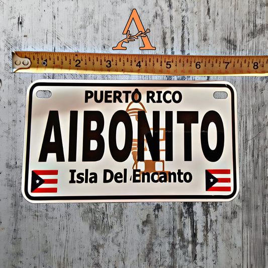 Puerto Rico Moto/Motorcycle Customized Decorative License Plate  Aluminum Material  Size 4x7