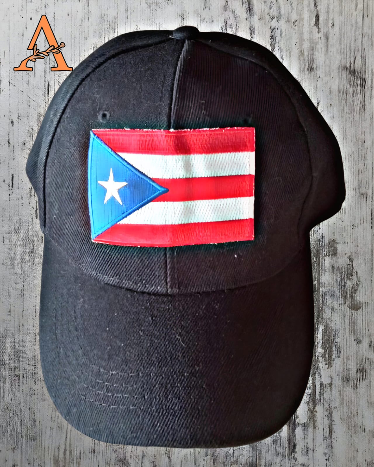 Classic Customizable Puerto Rico Flag Black Men's Cap - Show Your Island Pride!