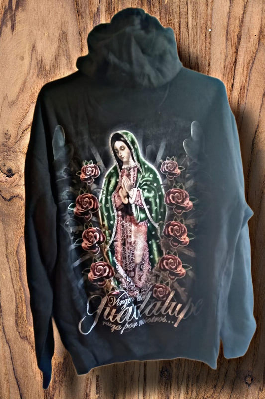Lady of Guadalupe Image Hoodies Sweatshirt Only M - Alexa Creation